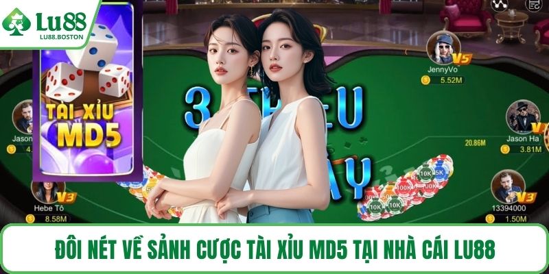 Đôi nét về sảnh cược tài xỉu MD5 tại nhà cái LU88