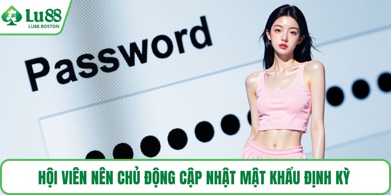 Hội viên nên chủ động cập nhật mật khẩu định kỳ 